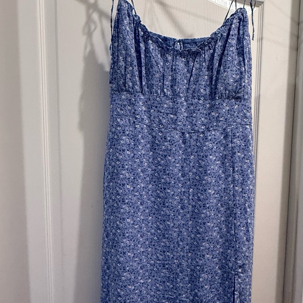 Abercrombie & Fitch Blue Spaghetti Strap Sundress